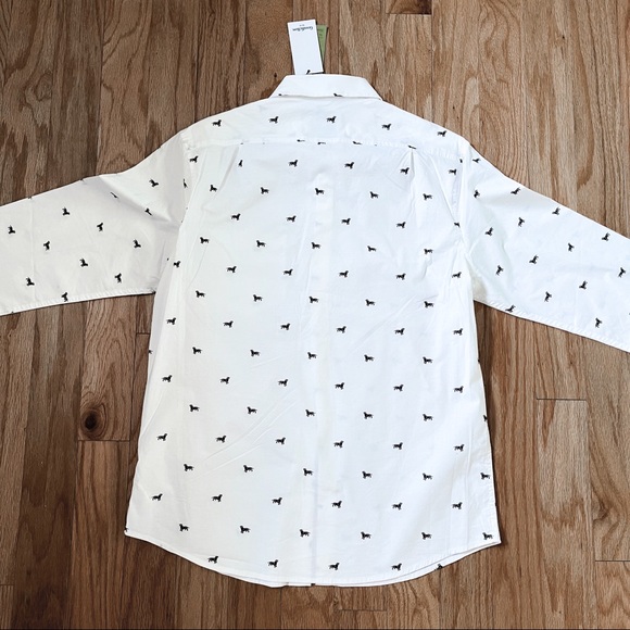GOODFELLOW | Dog Print Long Sleeve Button Down - Picture 14 of 16